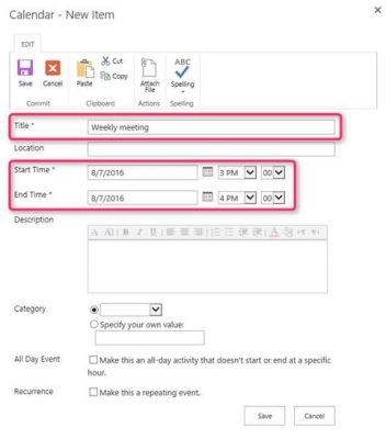 guide sharepoint cal 03