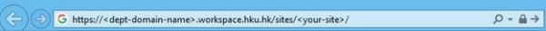 Sharepoint Site URL