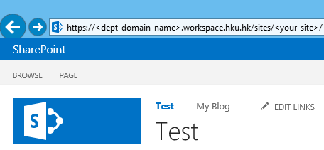 Sharepoint homepage