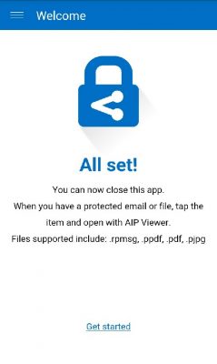 App setup completed