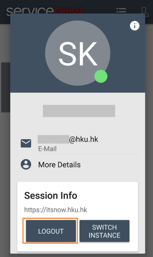 User guide on ServiceNow Mobile App » Information Technology Services