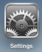 Tap the Settings icon