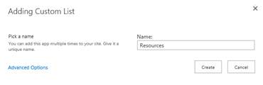 Name the resource