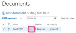 Select ellipsis for more option