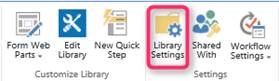 Library settings