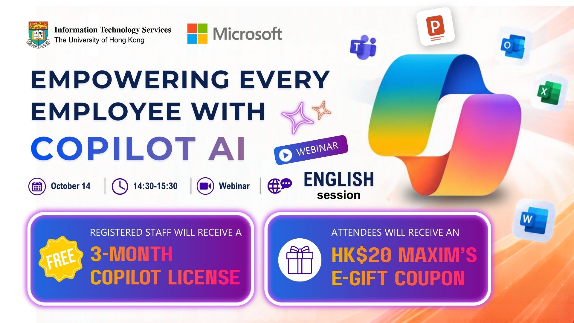 Empowering Every Employee with Copilot AI - ENGLISH session via webinar