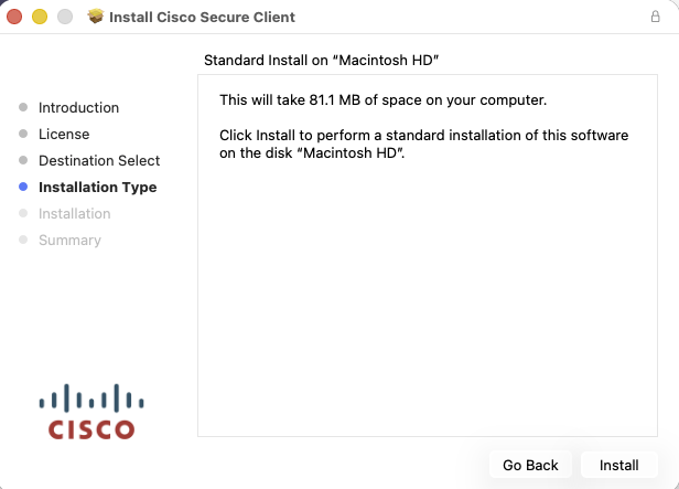 Click the Install button. 