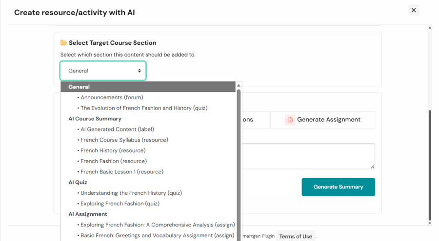 AI_Target_Section