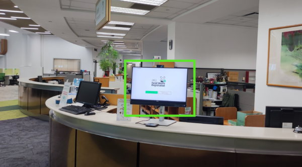 zoom out medical Library counter