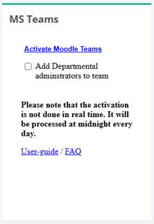 Moodle_Teams_Activation
