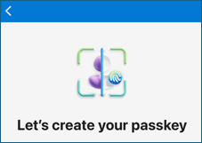 Let's create your passkey