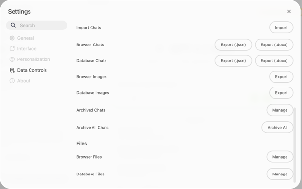 You may export chats/images if needed before freeing up storage spaces.