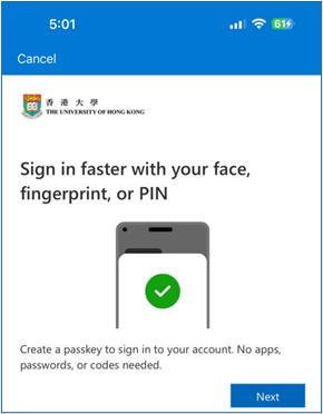 Sign in faster with your face, fingerprint, or PIN