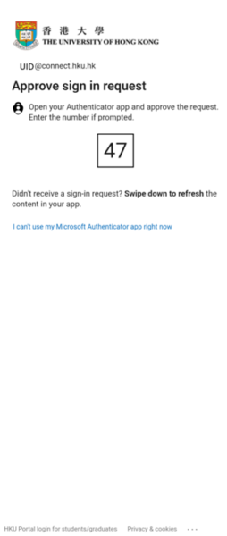 It will go through approve sign in request with MFA; it will prompt the default method which was previously set