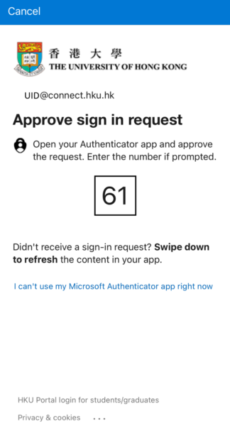 It will go through approve sign in request with MFA; it will prompt the default method which was previously set