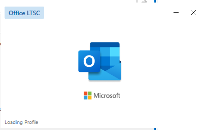 Outlook will process loading profile