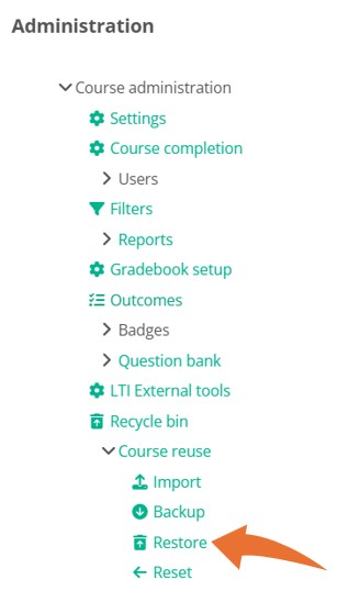 RestoreMoodle