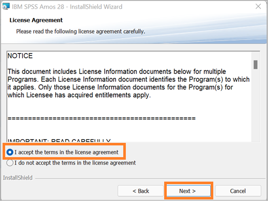 amos win 5 - license agreement