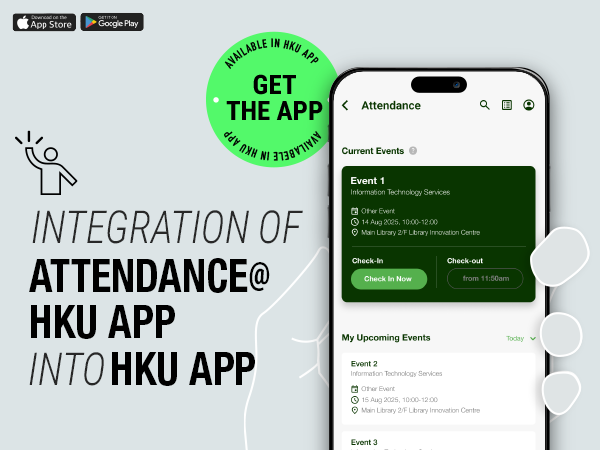Integration of Attendance@HKU App into HKU App