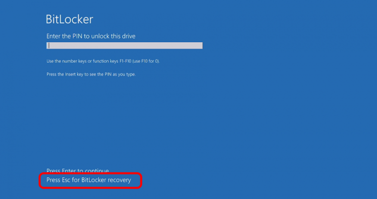 Where can I find my BitLocker recovery key? » Information Technology ...