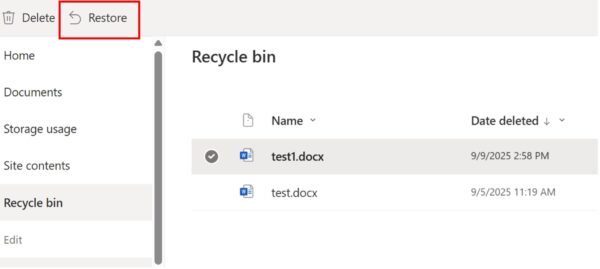 delete file