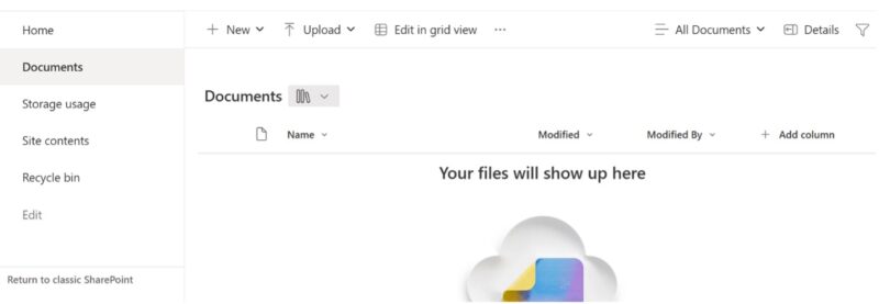 document section in SharePoint