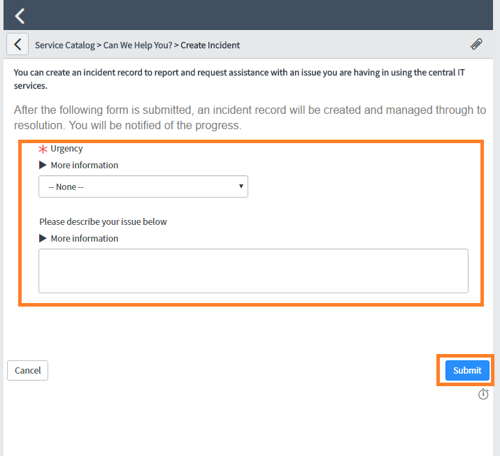 User guide on ServiceNow Mobile App » Information Technology Services