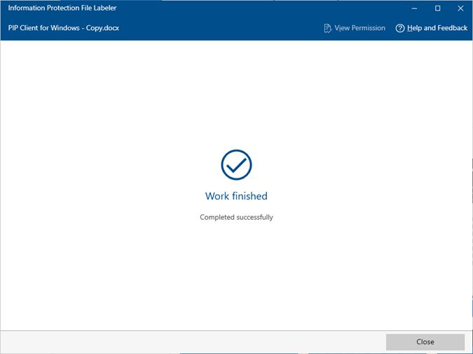 Click “Close” to exit the setting page.