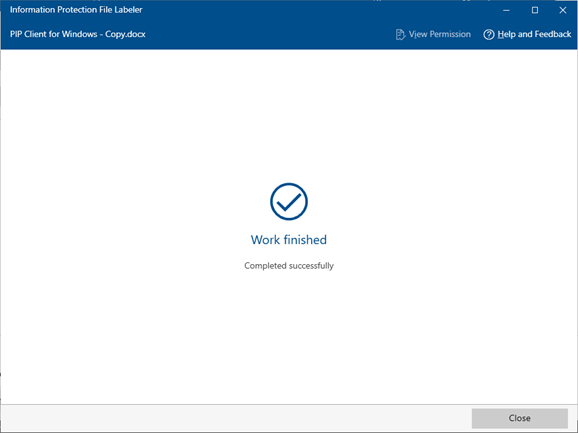 Click “Close” to exit the setting page.