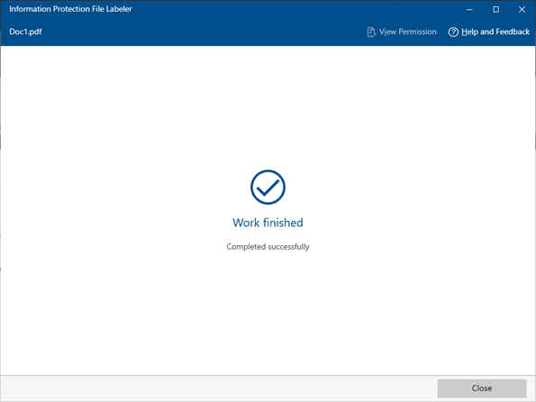 Click “Close” to exit the setting page.