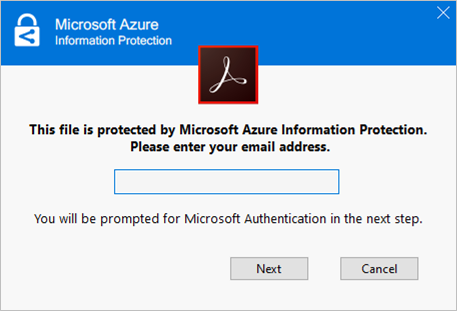 After installing the plug-in, you will be prompted to enter your email address that is granted with the right to open the file, complete the authentication steps required and click “Accept” to accept the permission.Note: Acrobat Reader only support .PDF file. For previously protected PDF files (.PPDF), please use the PIP viewer (for Windows) or RMS client (for Mac).