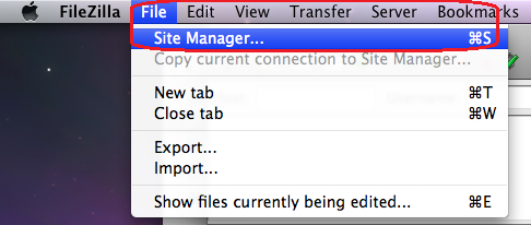 Sftp (Secure File Transfer Protocol) With Filezilla On Mac Os X »  Information Technology Services