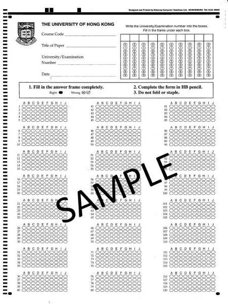 Using the OMR (Optical Mark Reader) System » Information Technology ...