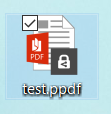7.	Double click a protected document (e.g. .PPDF,.PJPG, .PTIFF, .PTXT )