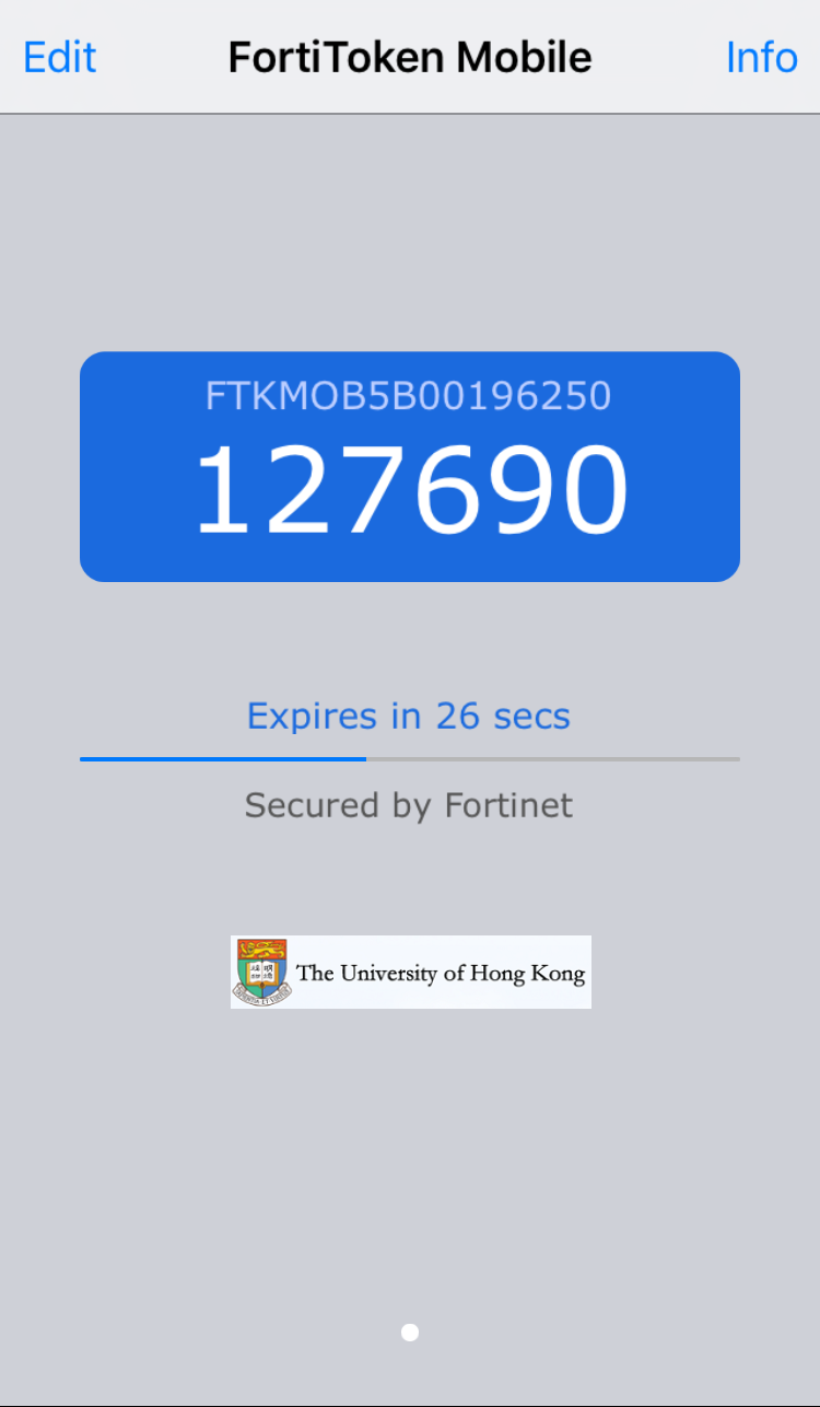 Setup Procedure of HKUVPN with 2Factor Authentication (2FA) for iOS Devices » Information