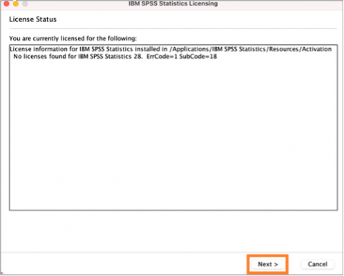 spss mac 13 - current license