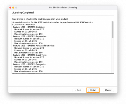 spss mac 16 - license complete