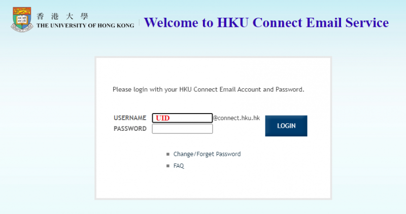 Login with your UID and password