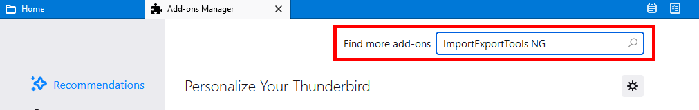 Install ImportExportTools NG add-on