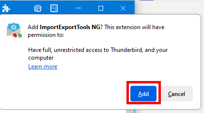 Install ImportExportTools NG add-on