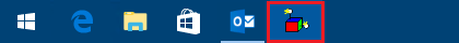 Select the following icon on Task bar